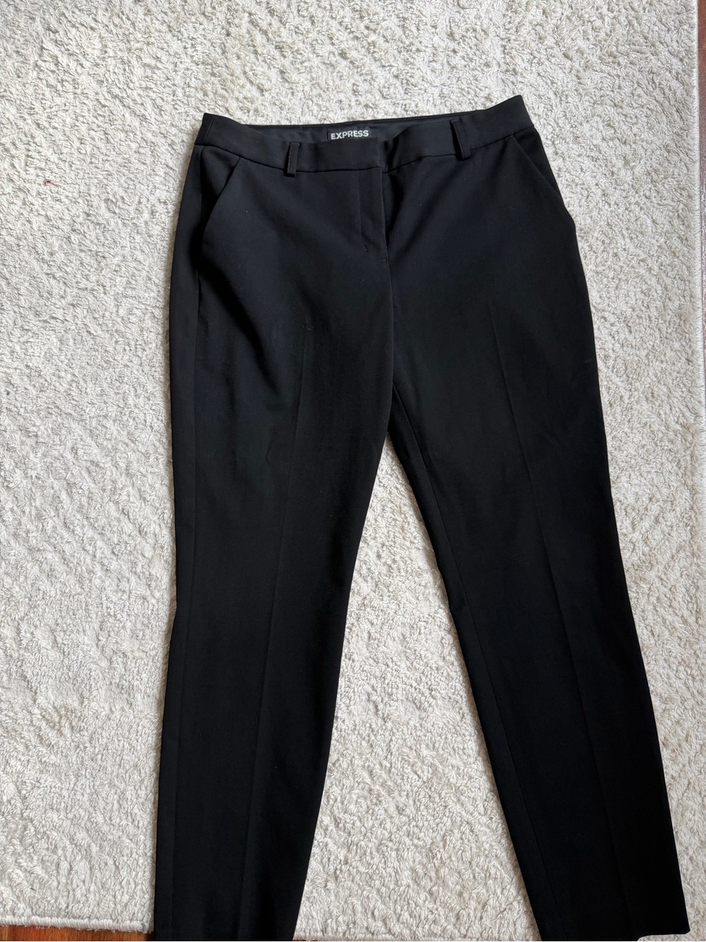 Express Women's Black Tailored Slim Dress Trousers